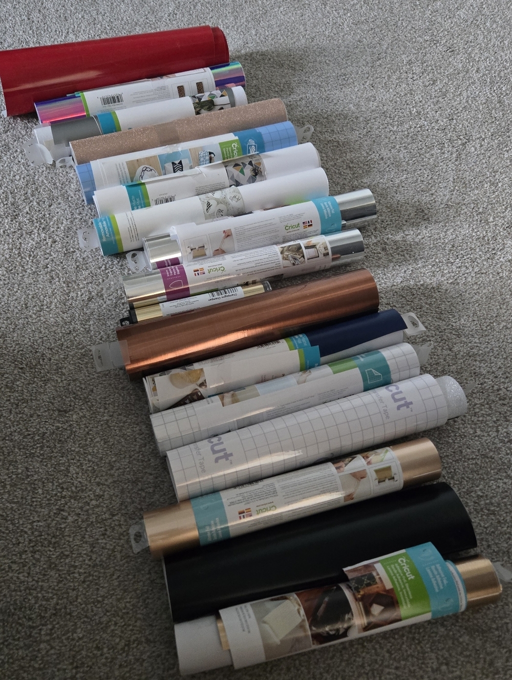 Cricut Adhesive Vinyl & Heat Transfer Vinyl Rolls - Mixed Colors